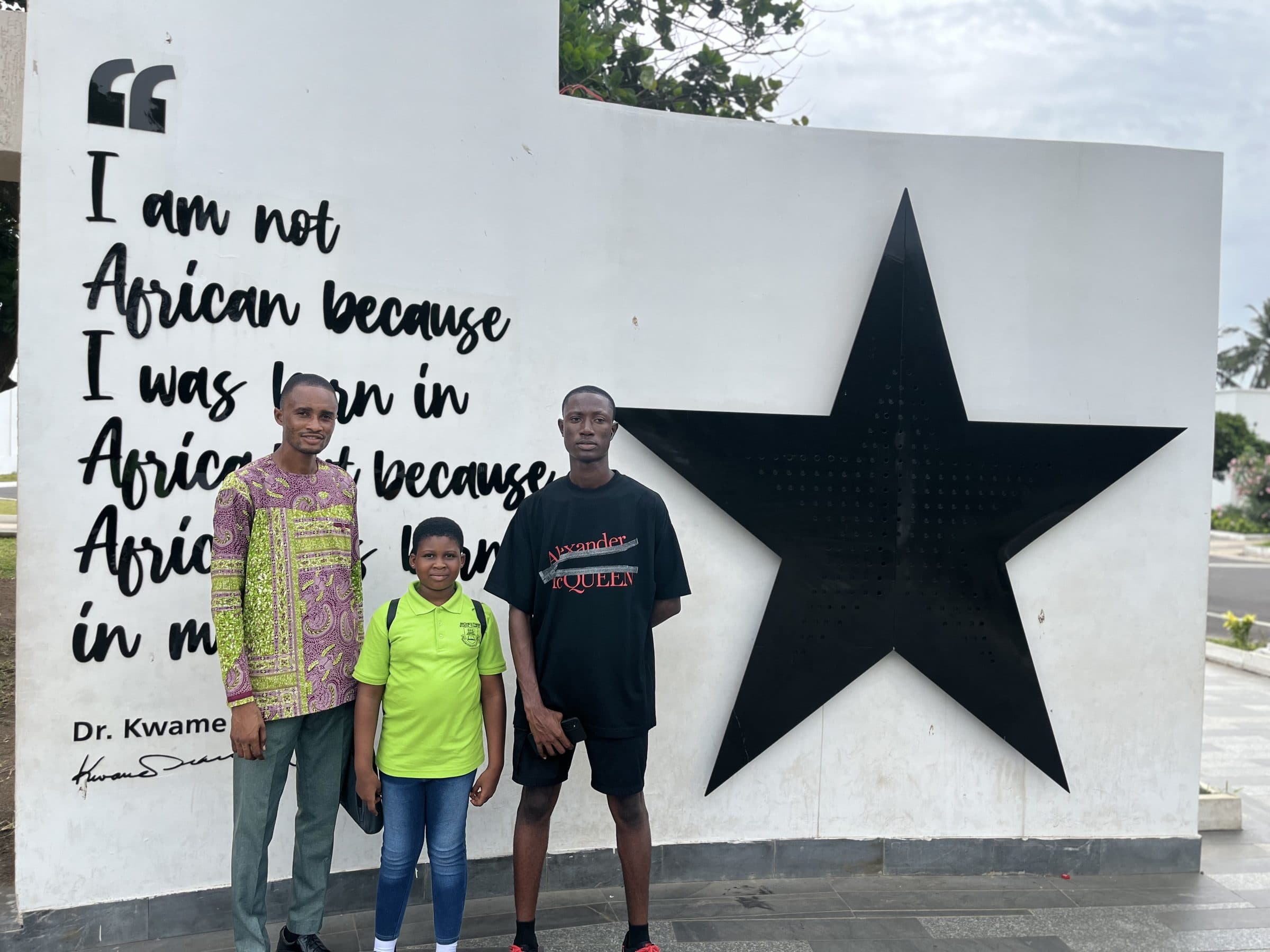 Richesther students and staff visiting Black Star Square in Accra